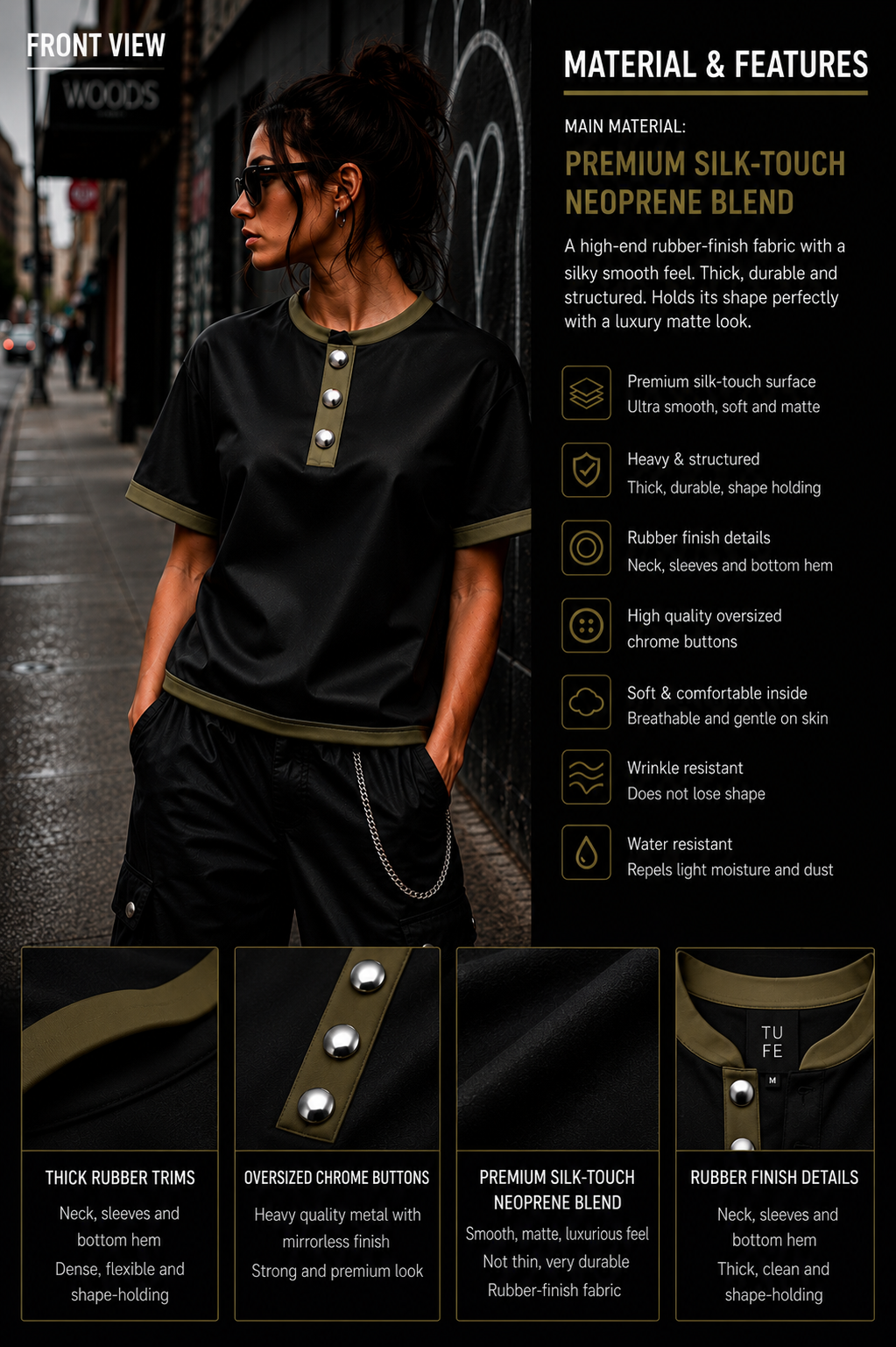 TU FE – Neo Rubber Oversize Tee