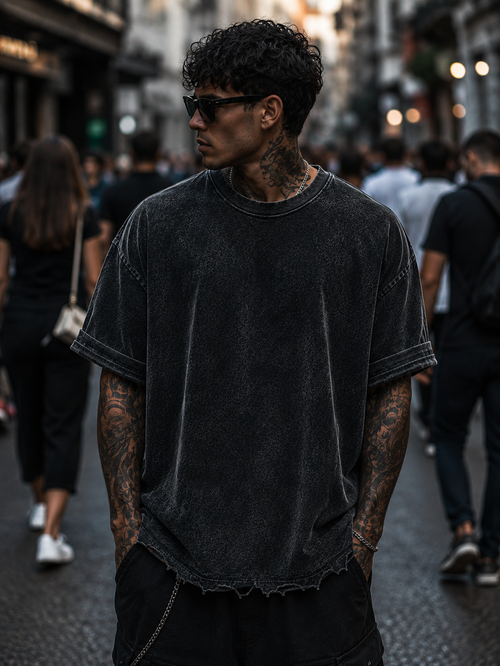 TU FE | PURO — Obsidian Oversized Tee