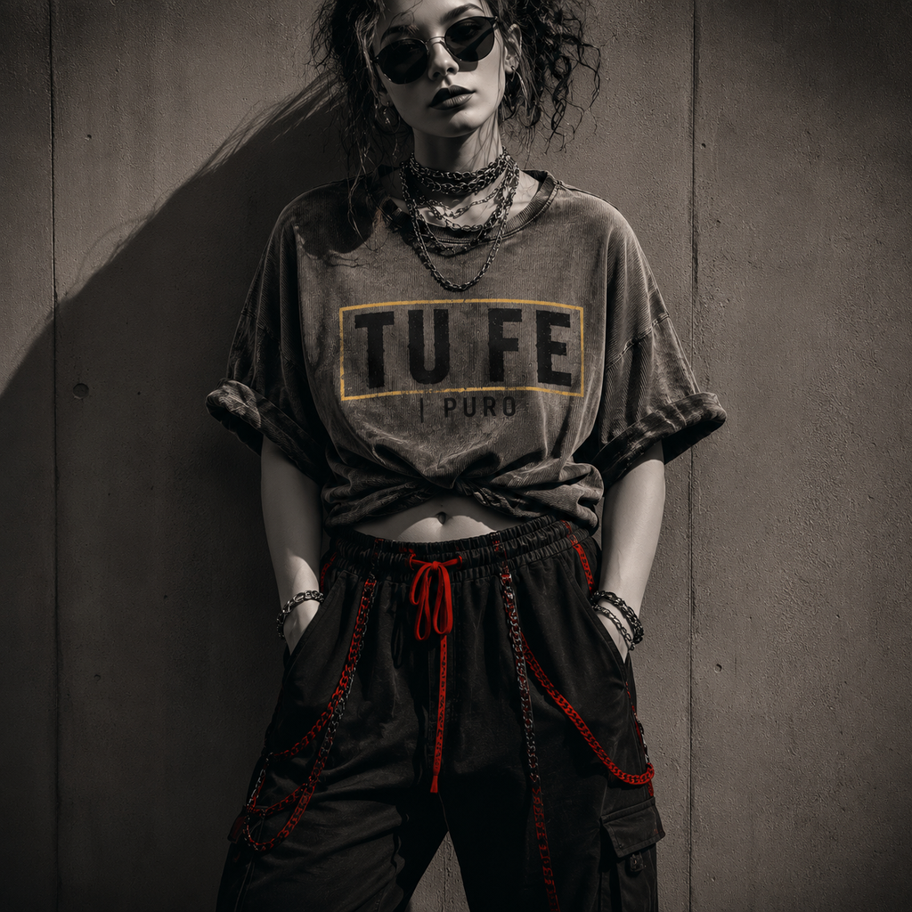 TU FE | PURO Vintage Washed Oversized T-Shirt
