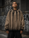 TU FE Drip Distressed Oversized Sweatshirt