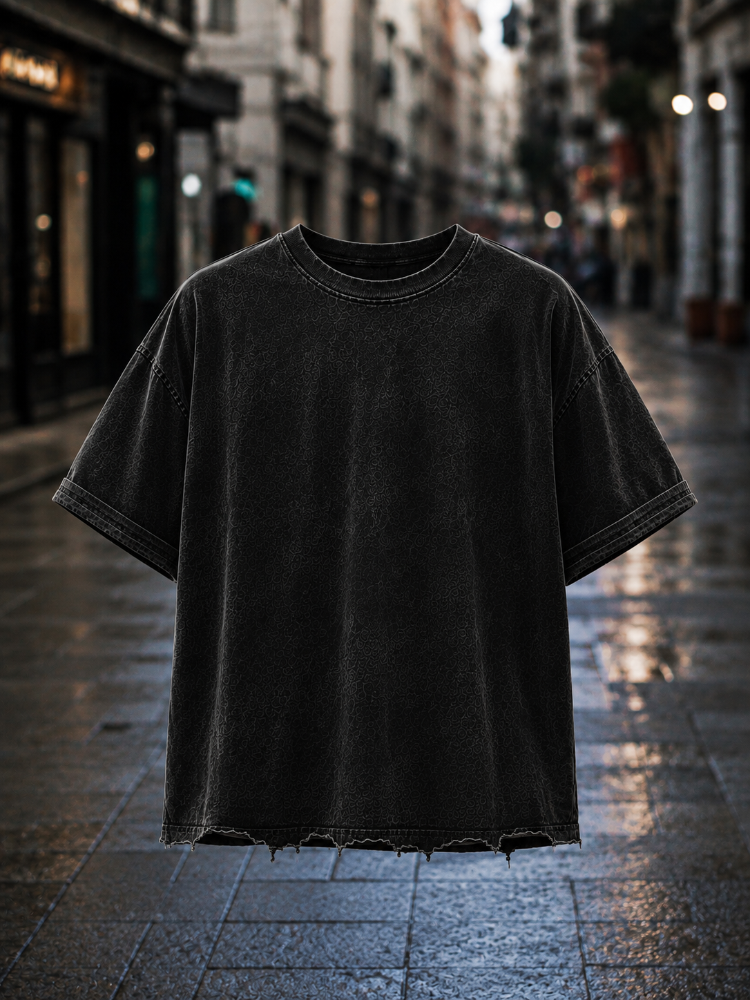 TU FE | PURO — Obsidian Oversized Tee
