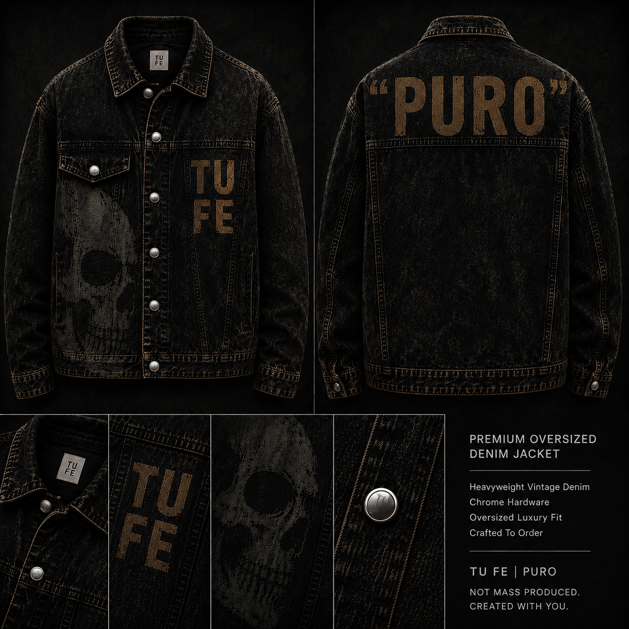 TU FE | PURO Premium Oversized Denim Jacket