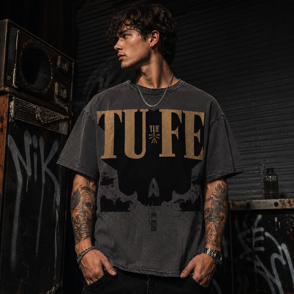 TU FE | Skull Oversized  T-Shirt