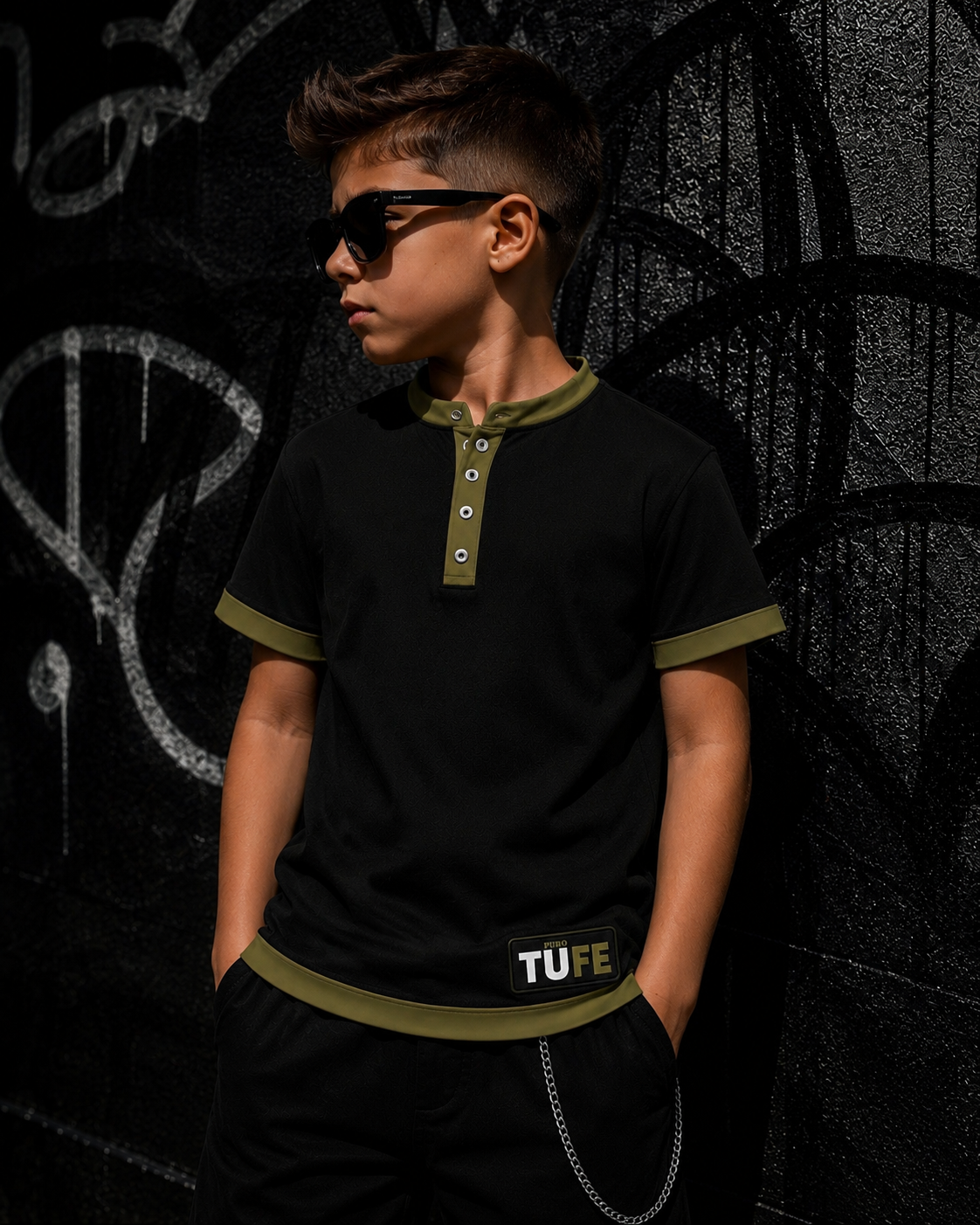 TU FE -PREMIUM HENLEY TEE