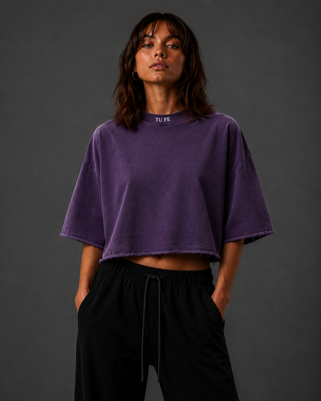 TU FE | PURO Women’s Vintage Cropped T-Shirt