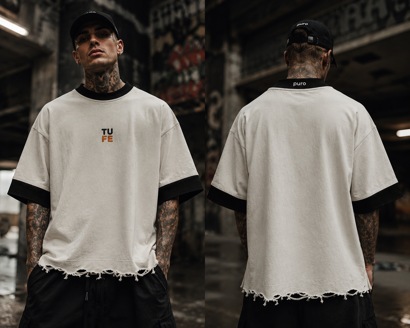 TU FE | PURO  Vintage Oversized T-Shirt