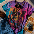 Purple Skull Graphic T-Shirt – Women | TU FE
