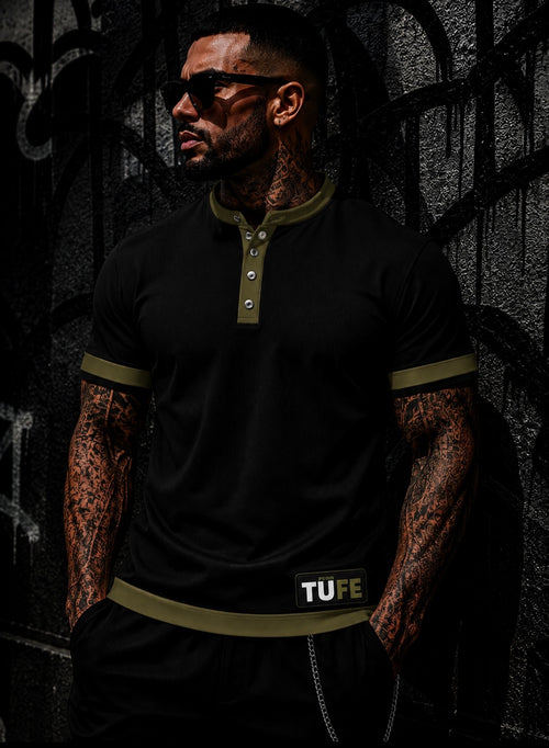 TU FE -PREMIUM HENLEY TEE