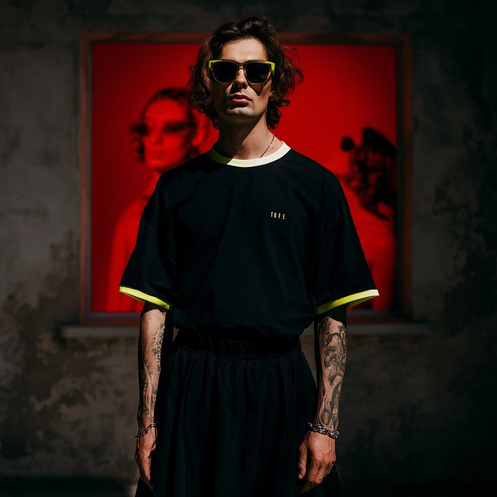 TU FE | PURO  Contrast Oversized T-Shirt