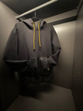 TU FE | PURO — Black  Heavyweight Hoodie with Yellow Back Print