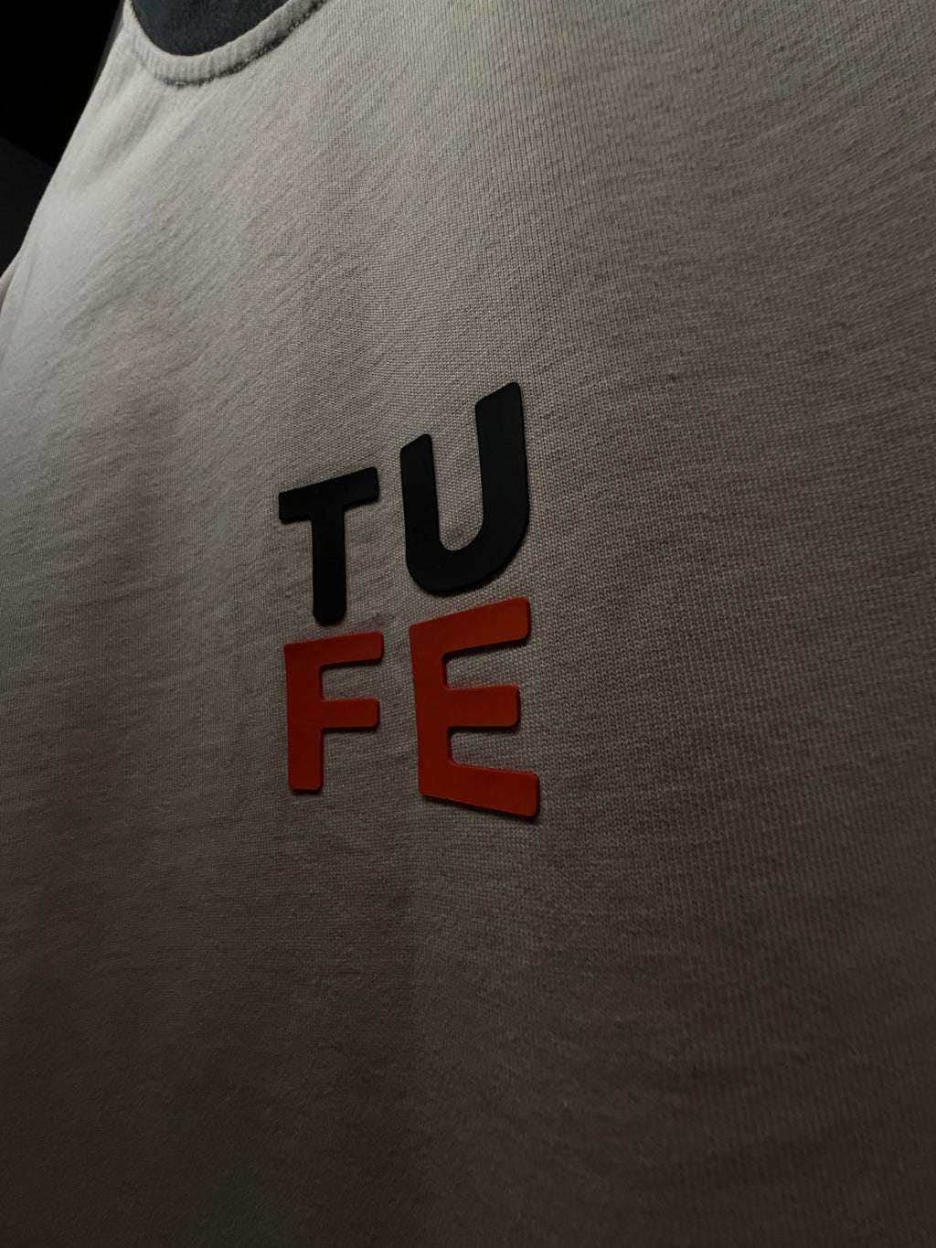 TU FE | PURO — Sandstone Heavyweight Distressed Oversized T-Shirt
