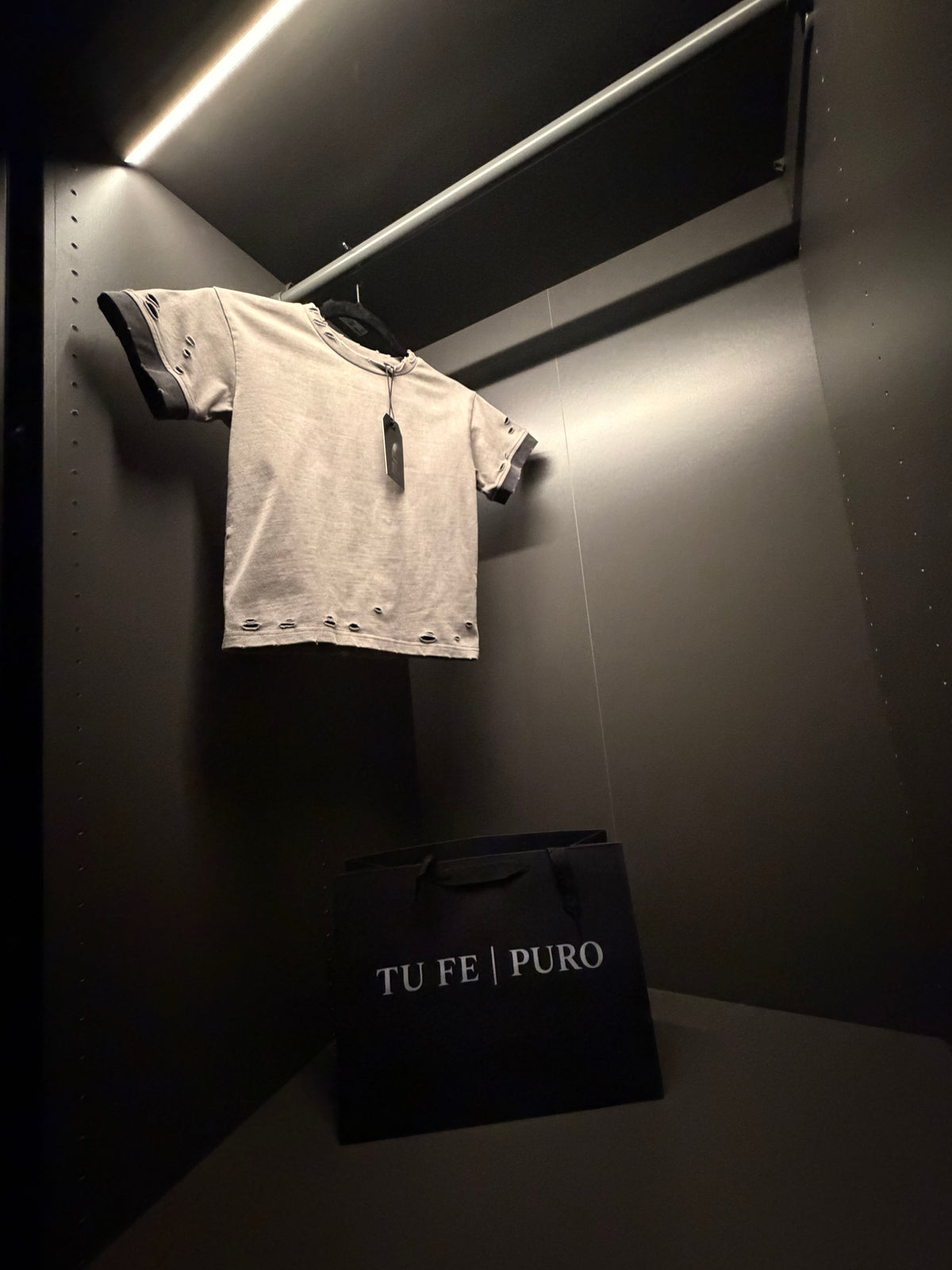 TU FE | PURO — Kids Sand Vintage Distressed T-Shirt