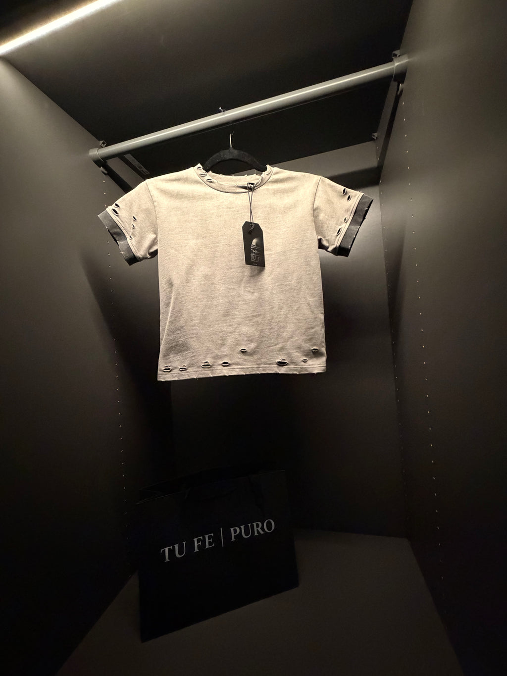 TU FE | PURO — Kids Sand Vintage Distressed T-Shirt