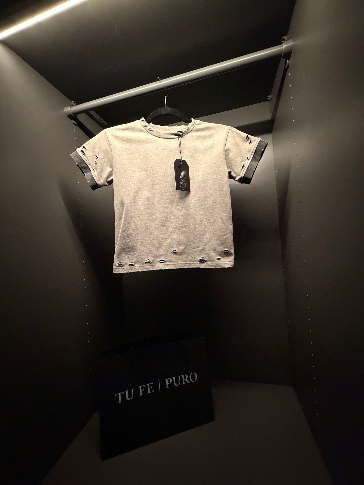 TU FE | PURO — Kids Sand Vintage Distressed T-Shirt