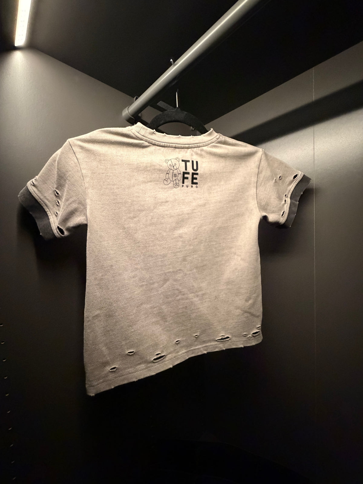 TU FE | PURO — Kids Sand Vintage Distressed T-Shirt