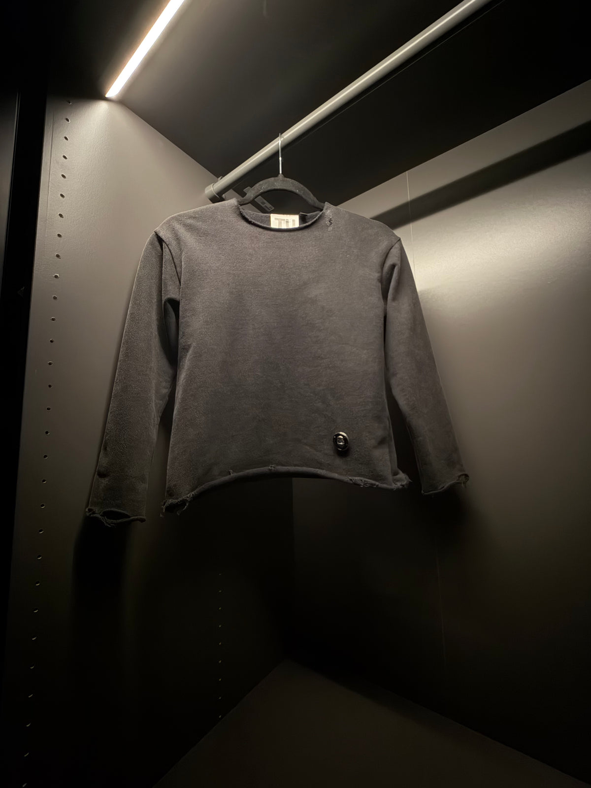 Kids  Distressed Sweatshirt – Charcoal Grey | TU FE PURO