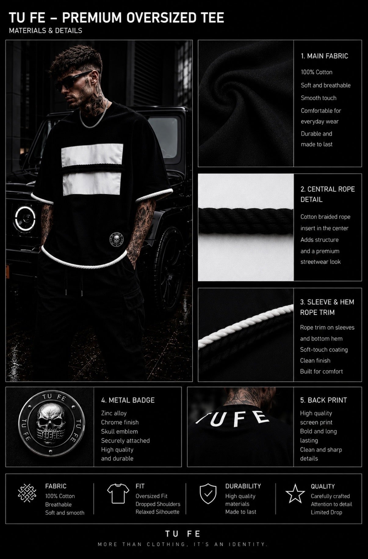 TU FE – Premium Oversized Tee