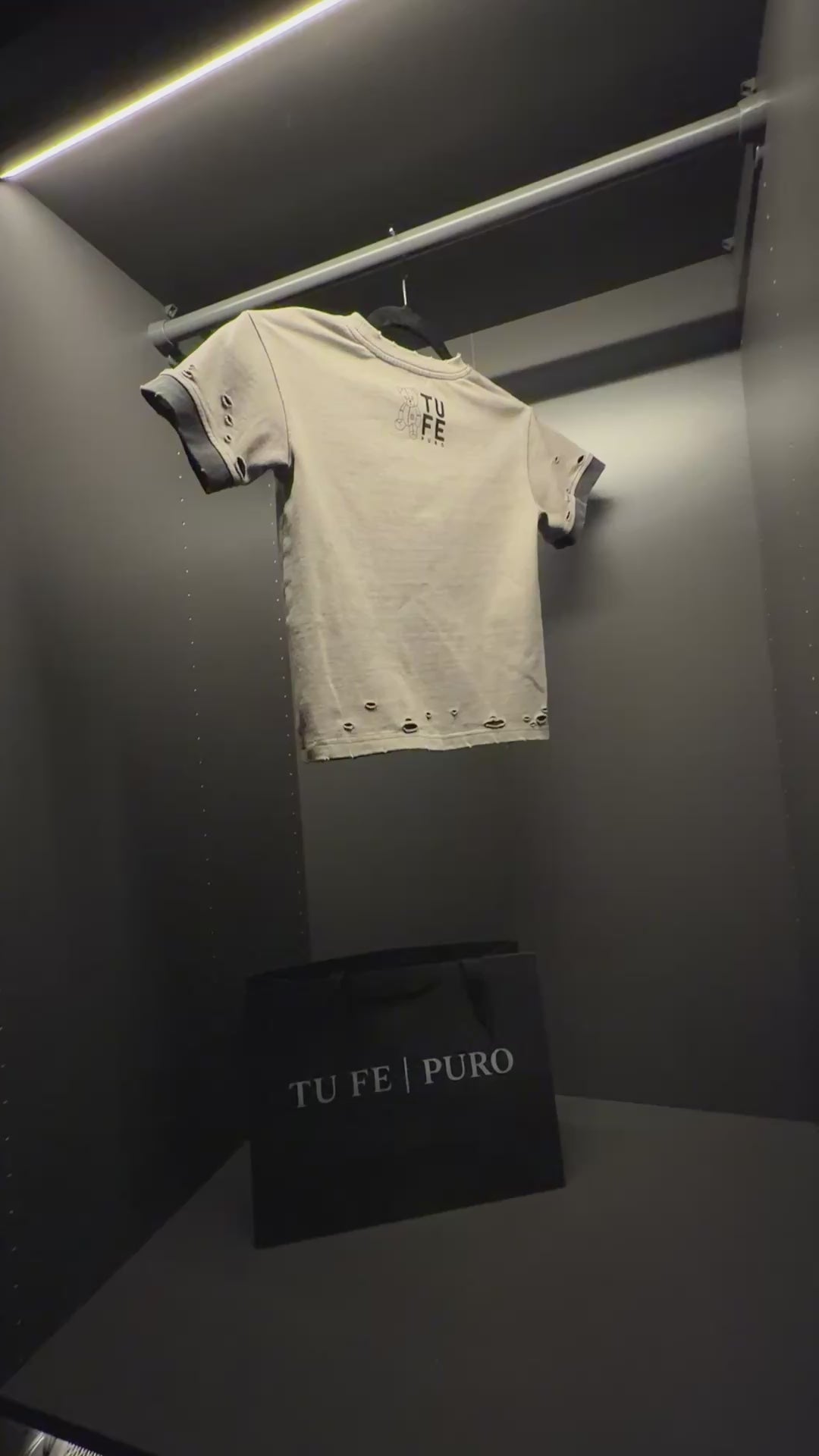 TU FE | PURO — Kids Sand Vintage Distressed T-Shirt