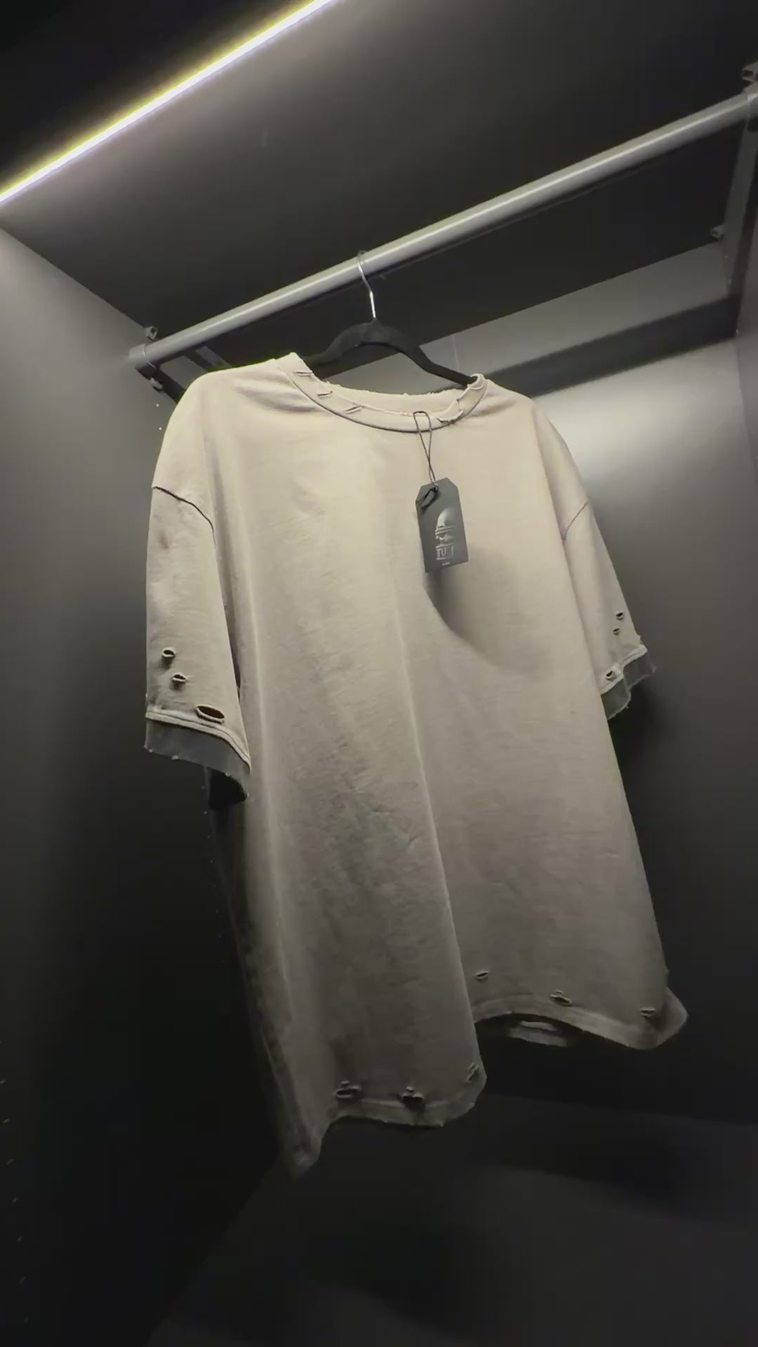 TU FE | PURO — Vintage Sand Teddy Bear Distressed T-Shirt