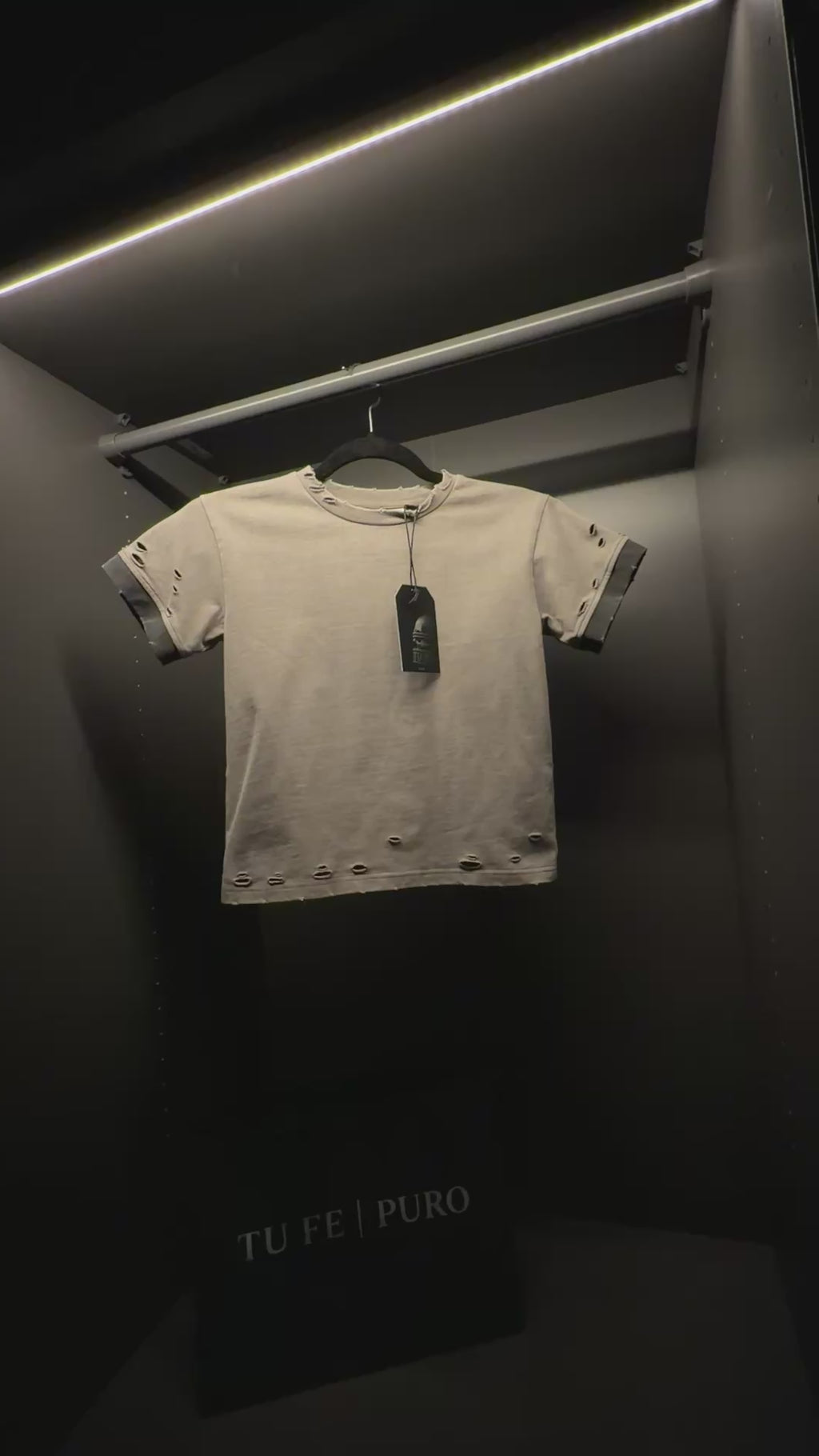 TU FE | PURO — Kids Sand Vintage Distressed T-Shirt